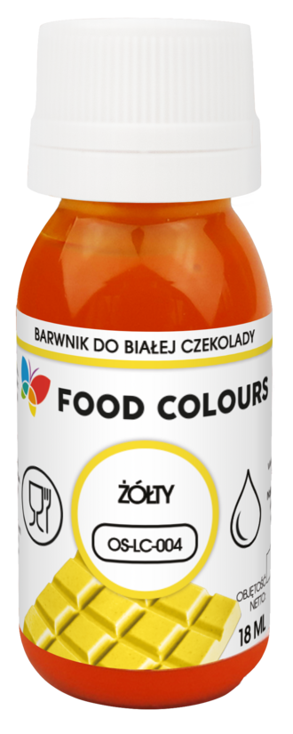 Dzeltena krāsviela baltajai šokolādei 18ml